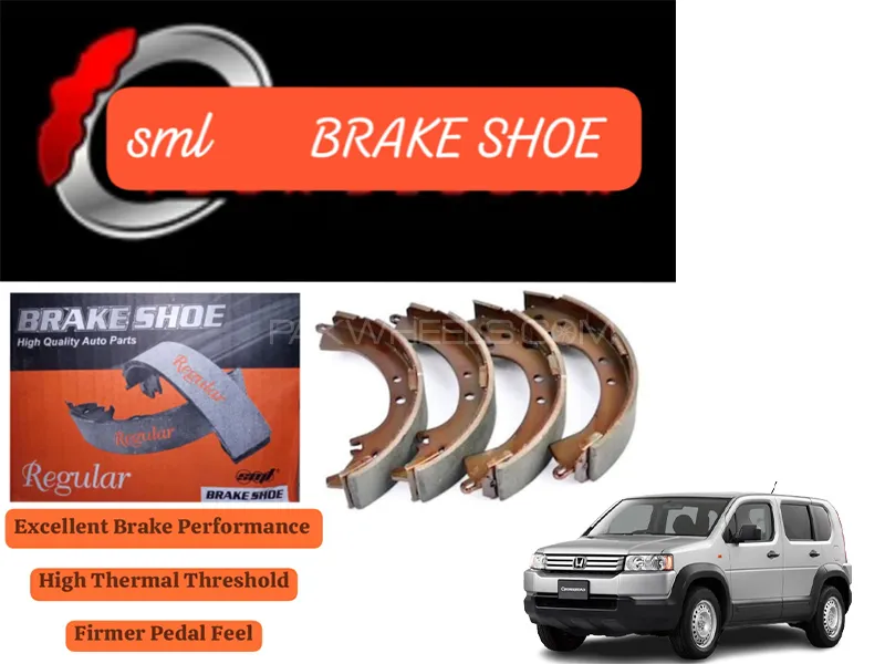 Honda Cross Road 2008-2010 Rear Brake Shoe - SML Brake Parts - Advanced Braking 