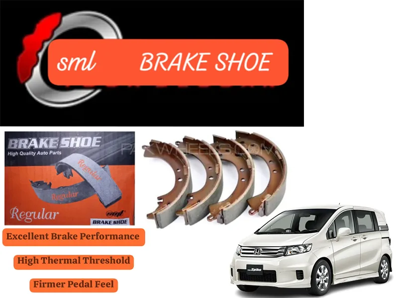 Honda Freed Spike 2016-2023 Rear Brake Shoe - SML Brake Parts - Advanced Braking  Image-1