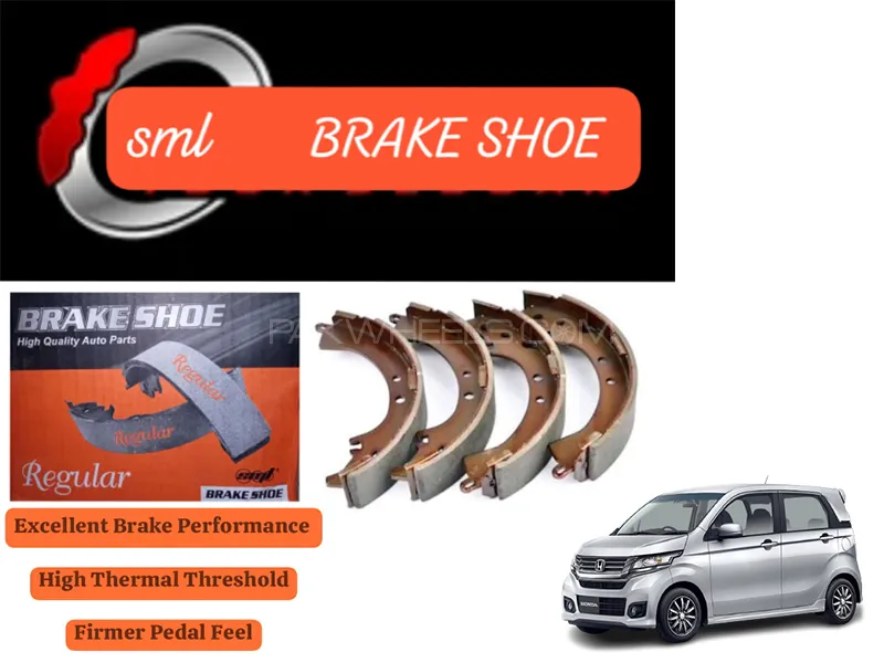 Honda N Wagon 2013-2023 Rear Brake Shoe - SML Brake Parts - Advanced Braking  Image-1