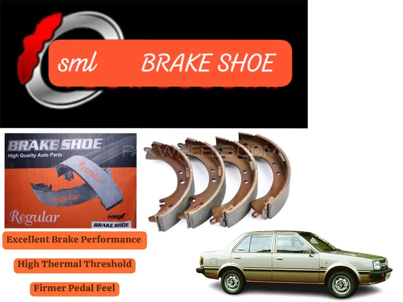 Nissan Sunny B11 Rear Brake Shoe - SML Brake Parts - Advanced Braking  Image-1