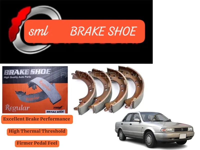Nissan Sunny B13 Rear Brake Shoe - SML Brake Parts - Advanced Braking 
