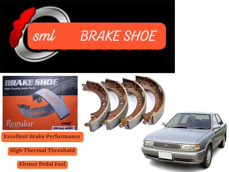 Nissan Sunny B14 Rear Brake Shoe - SML Brake Parts - Advanced Braking  Image-1