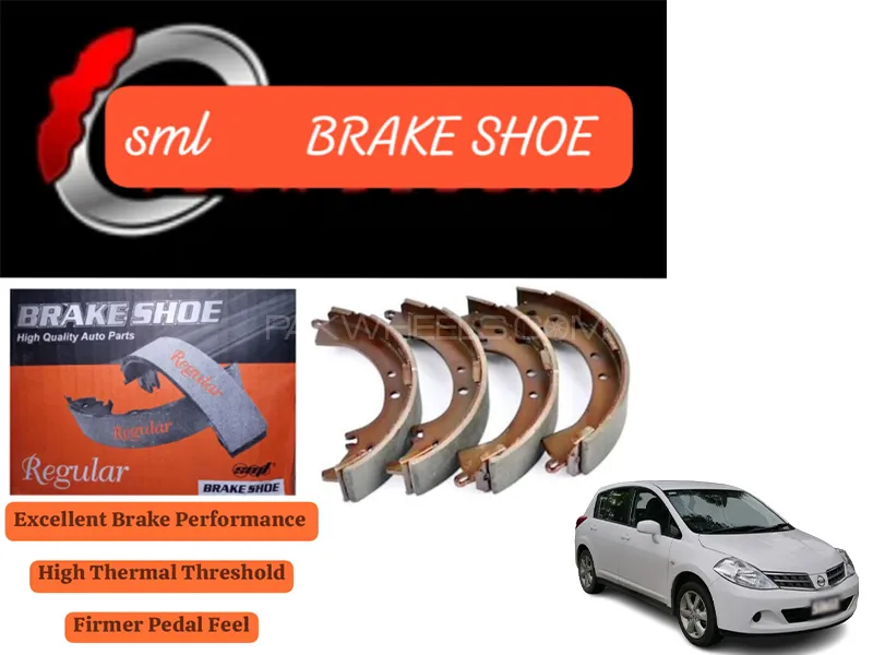 Nissan Tiida 2004-2011 Rear Brake Shoe - SML Brake Parts - Advanced Braking 