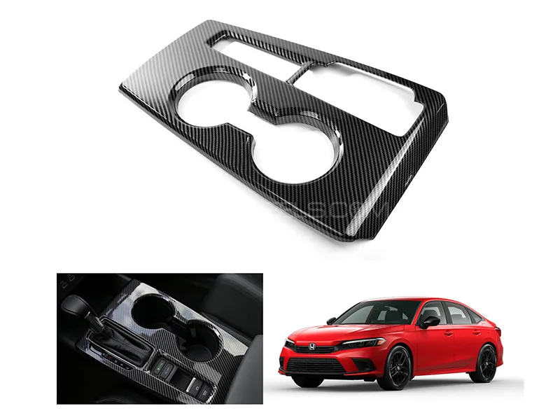 Honda Civic 2022-2023 Carbon Fiber Interior Gear Panel Cover 