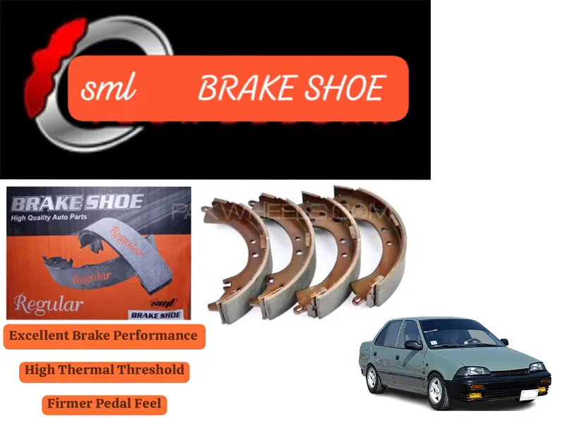 Suzuki Margalla 1992-1998 Rear Brake Shoe - SML Brake Parts - Advanced Braking 