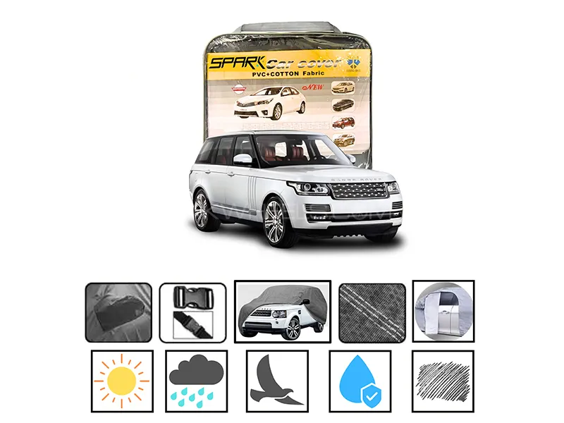 Range Rover Sport 2005-2023 Spark PVC Cotton Fabric Car Top Cover Image-1