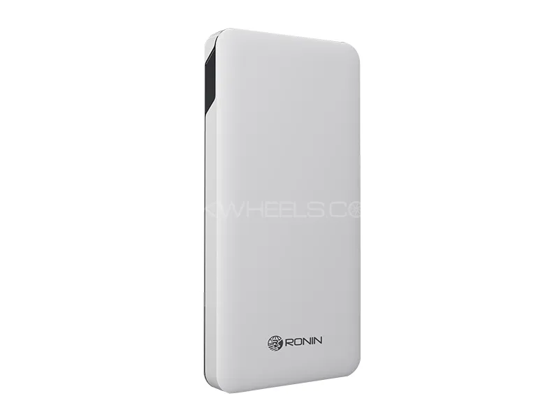 Ronin Car Travel Power Bank | R-86 | 10000 mAH | USB Ports | White Image-1