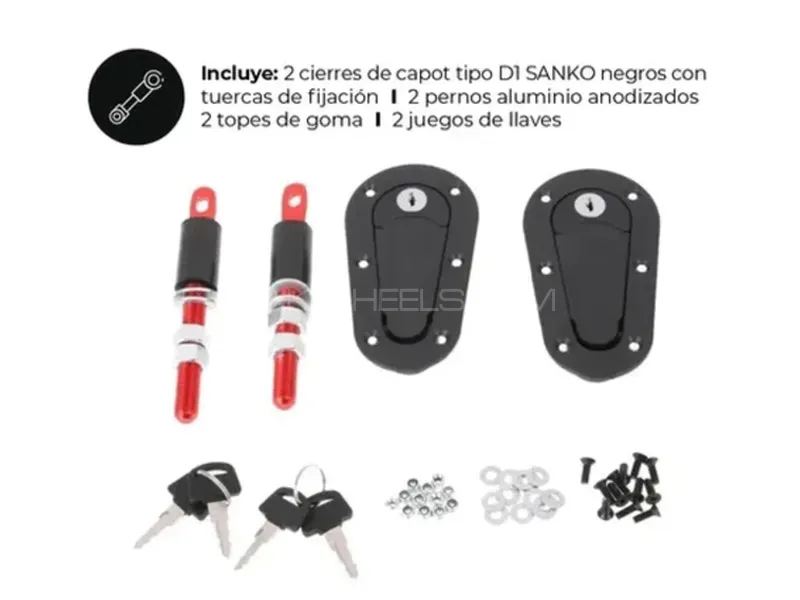 Buy D1 Generation Sanko Aerocatch Bonnet Pins Plus Flush Kit Hood Pin  Plastic with Lock