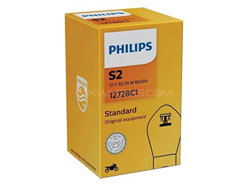 Philips Premium Vision Moto S2 Bike Headlight Bulbs 35/35Watts Image-1