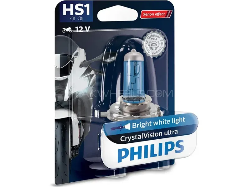 Philips Crystal Vision Ultra Hs1 35/35 Watts 4300K For Bike 1 Piece Image-1