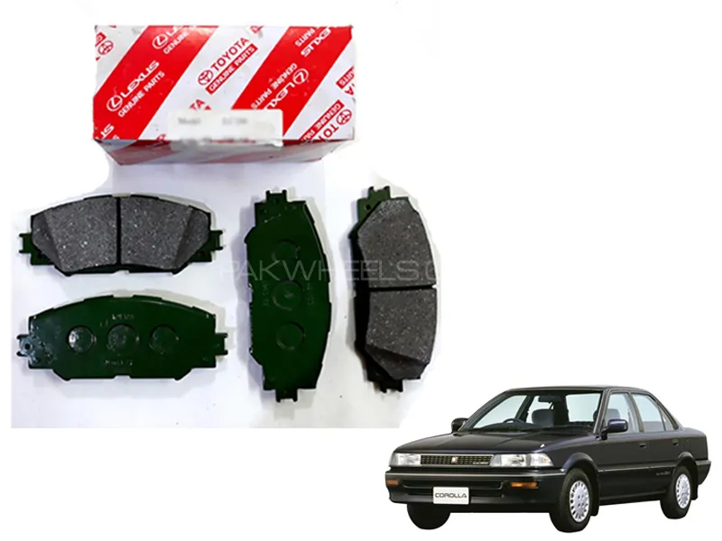 Toyota Corolla 1987-1991 AE80 OEM Front Brake Pads Image-1