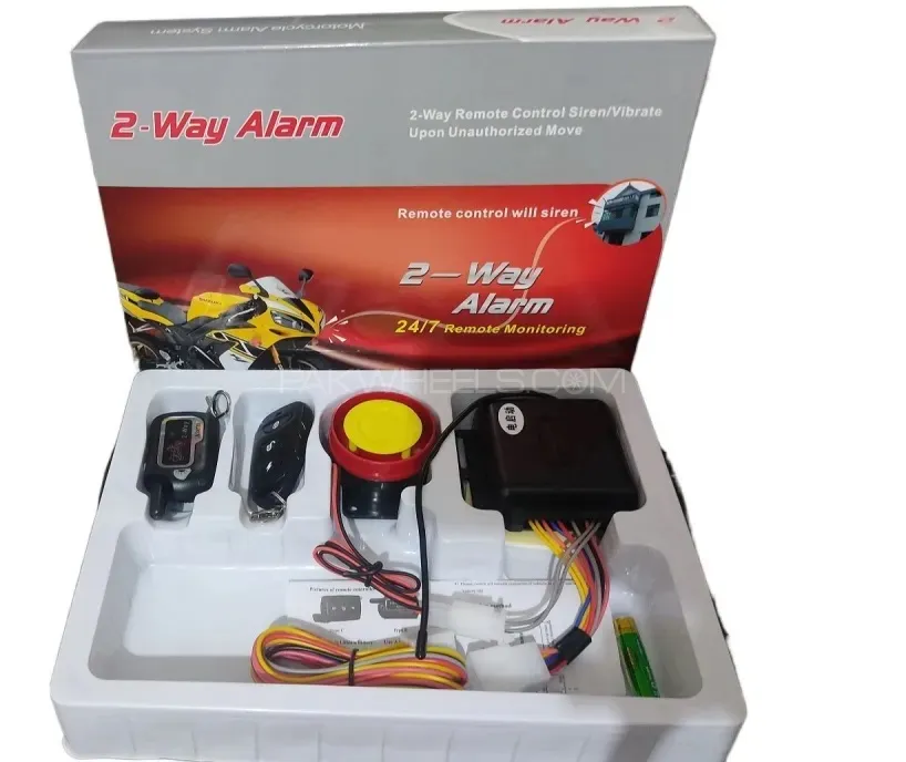 2 Way Security Alarm System For Bike Image-1