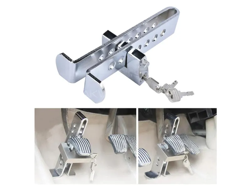 Anti Theft Pedal Metal Lock | Clutch Lock | Accelerator Lock | Keys