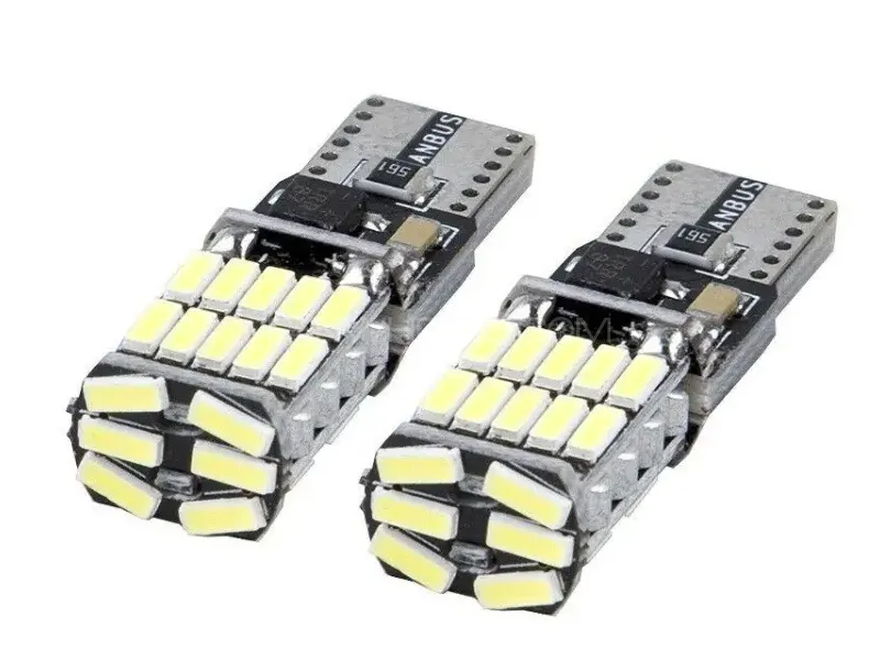 T10 W5W 26 Smd Parking Light Color Blue Canbus Error Free - 1 Pair Image-1