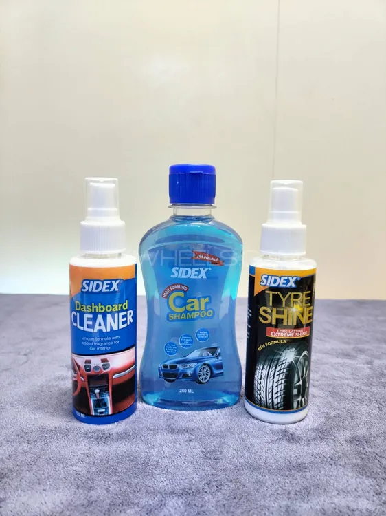 Combo of 3 - Car Dashboard - Car Shampoo - Tire Shine Image-1