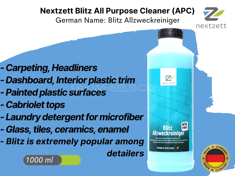 Nextzett Blitz All Purpose Cleaner APC Concentrate 1000ml