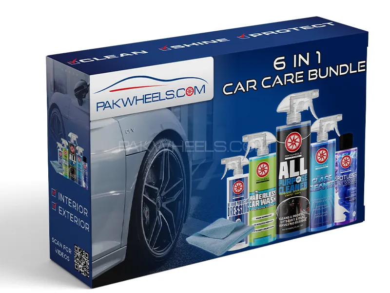 PakWheels All In One Car Care Kit - Pack Of 5 With Free Microfiber Towel Image-1