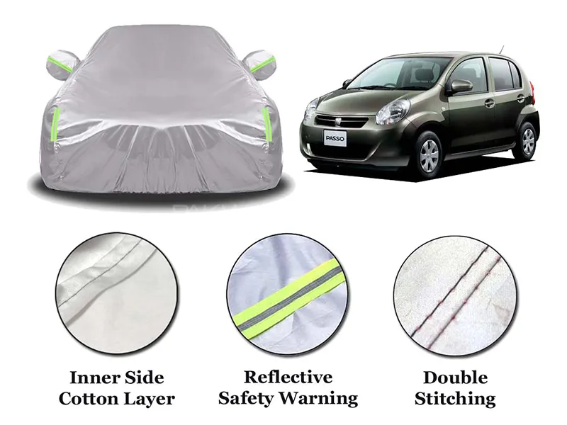 Toyota Passo Parachute Cotton Top Cover | Anti-Scratch | Anti-Crack | Double Stitched Image-1