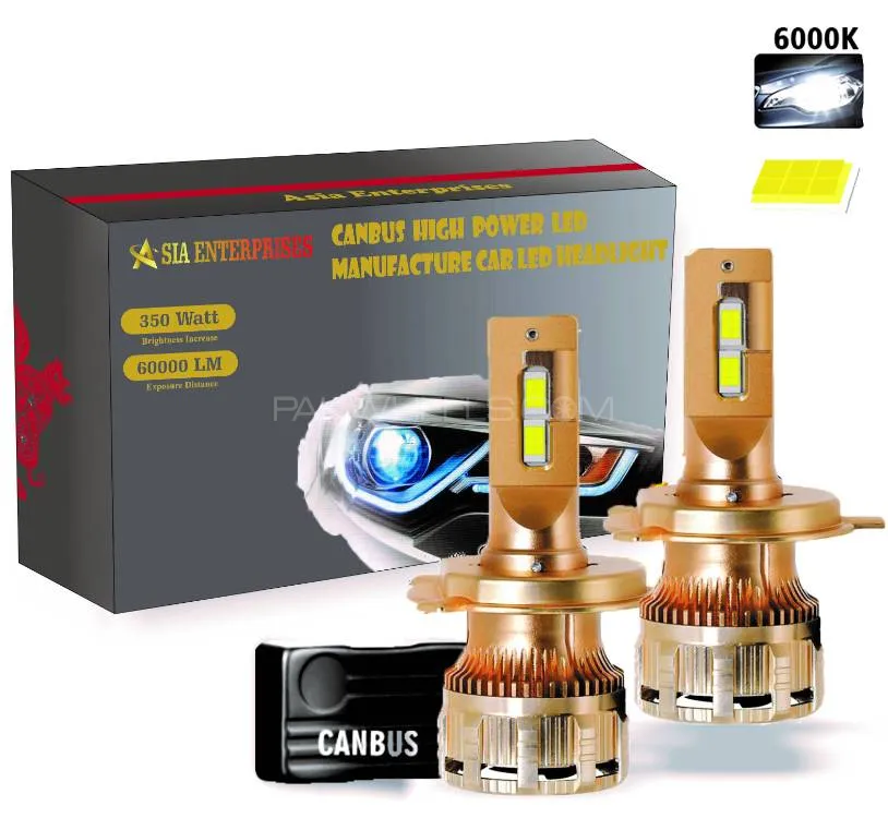 Asia Enterprises 350watt Led Headlight Bulb Lamps Canbus Hig Image-1