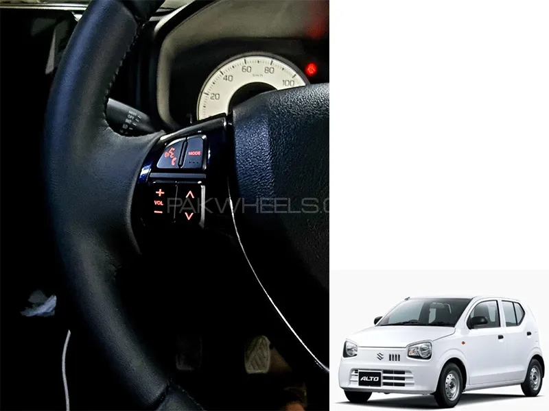 Suzuki Alto 2019-2023 Multimedia Steering Audio Buttons Black Color Image-1