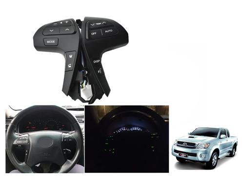 Toyota Hilux Vigo 2008 - 2016 Multimedia Steering Audio Buttons Matte Black Colour Toyota Hilux Vigo 2008 - 2016 Multimedia Steering Audio Buttons Matte Black Colour