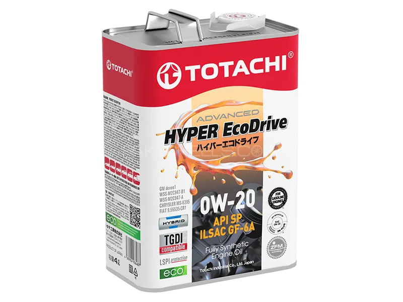 Totachi Hyper Eco Drive 0W-20 | 4 Litre | Engine Oil  Image-1