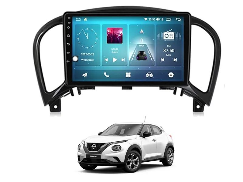Nissan Juke Android Player With Genuine Frame Fitting | 9 inch | IPS Display Image-1