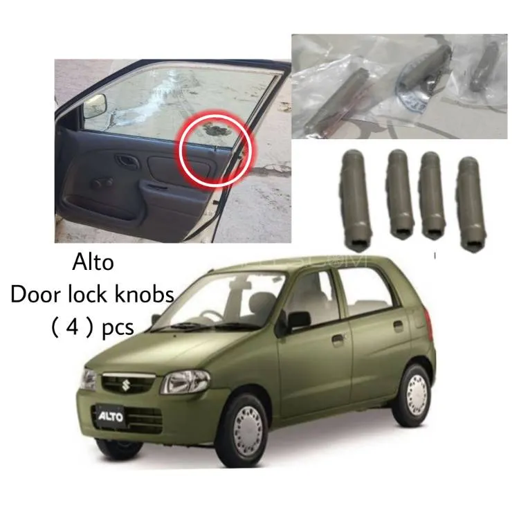 Suzuki Alto 2001  Door lock plastic ( only knobs stick ) ( 4 ) pcs Image-1