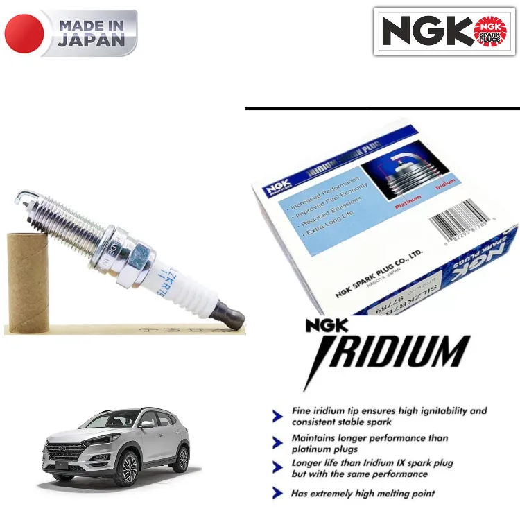 Hyundai Tucson 2020-2023 Iridium Spark Plug NGK Japan - 4 Pieces Image-1
