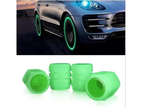 Universal Fluorescent Tire Valve Cap - Green Universal Fluorescent Tire Valve Cap - Green