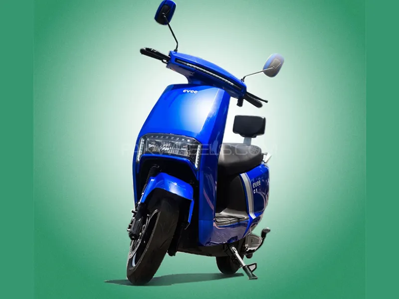 Evee C1 Electric Scooter Blue Bike Image-1