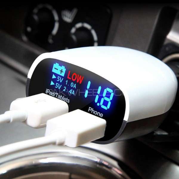 LED dual usb charger/volt meter For Sale Image-1