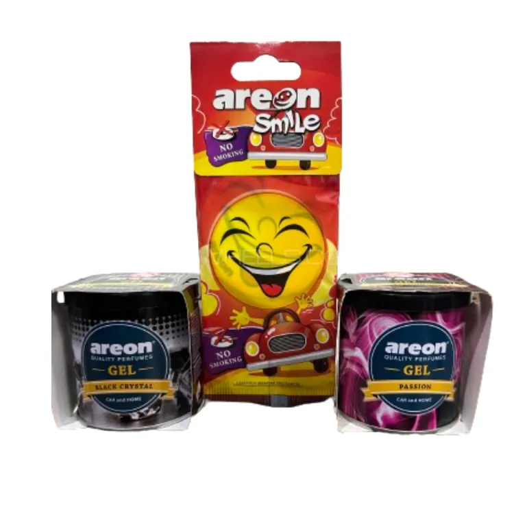 Areon Gel AirFreshner Bundle With Areon Card FREE Image-1