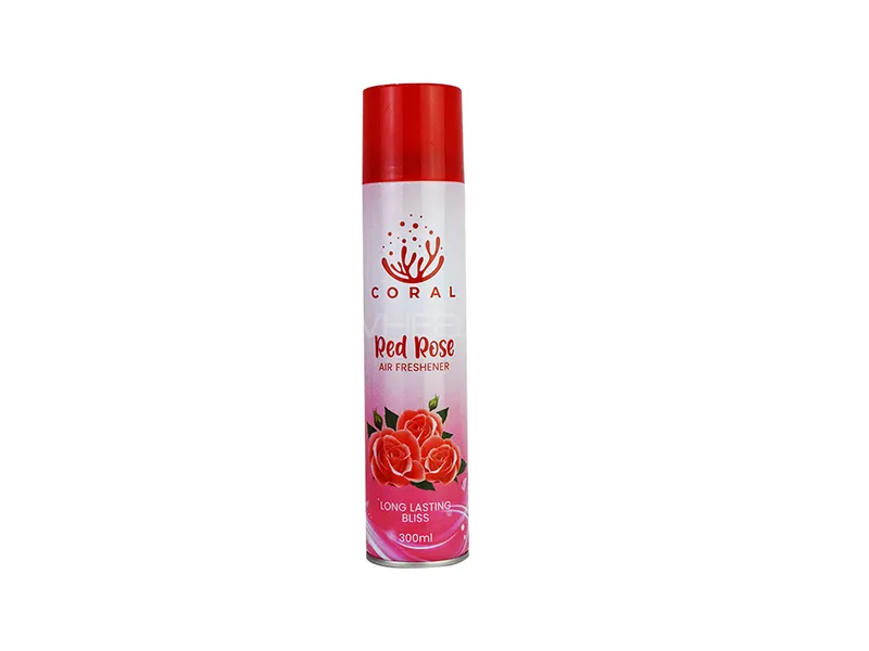 Coral Red Rose Air Freshener - 300ML - Car, Room & Office Image-1