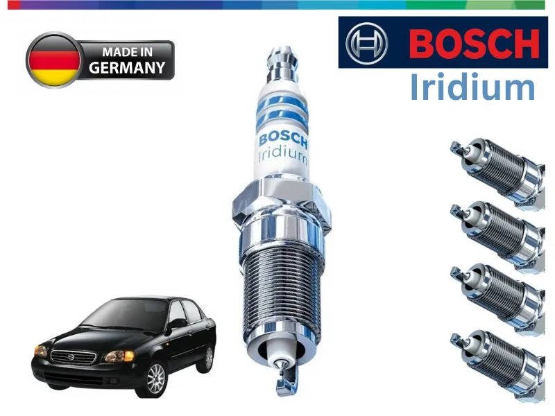 Suzuki Baleno 1998-2005 Iridium Spark Plugs | 4 Pcs | BOSCH | Made in Germany