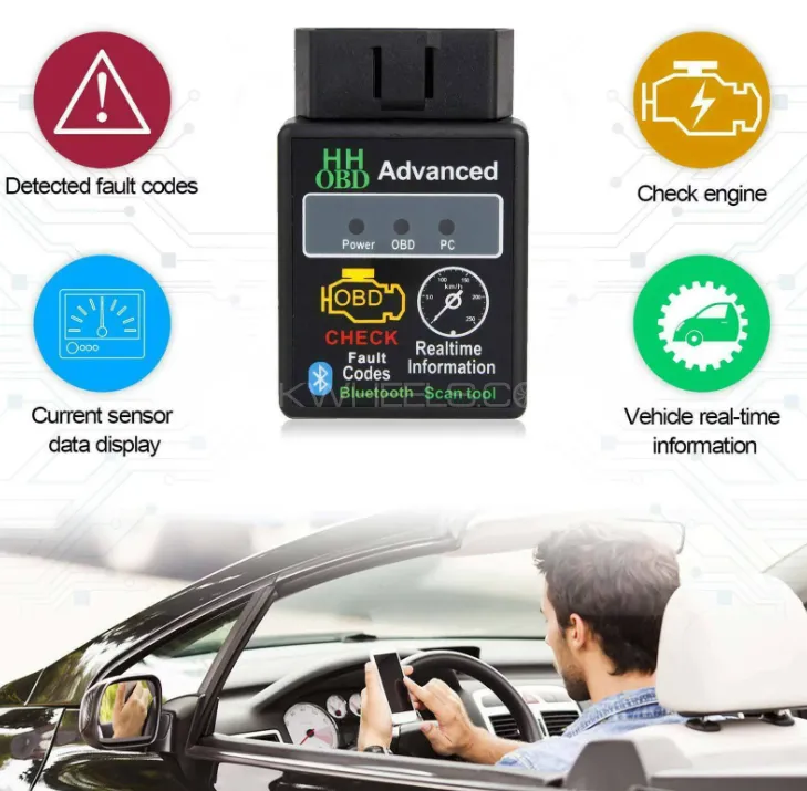 Buy ELM327 OBD2 Bluetooth Car Diagnostic Scanner V1.5 Android/PC
