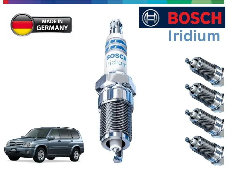 Suzuki Escudo Iridium Spark Plugs 4 Pcs- BOSCH - Made in Germany Image-1