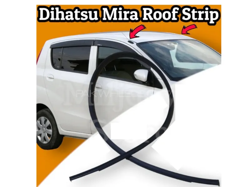 Daihatsu Mira Roof Strip Roof Rubber ( 2 ) Pieces For Both Side Black 2003 - 2009