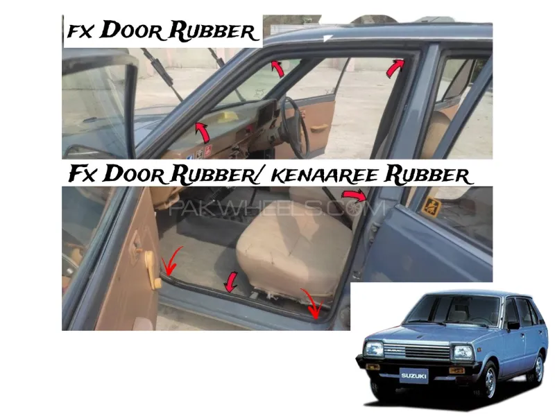 Suzuki Fx Door Rubber / Kenaari Rubber | 4 Pcs Set |  For All 4 Doors Image-1
