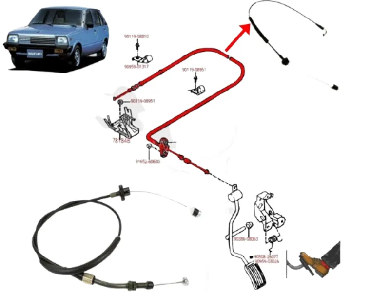 Suzuki Fx Accelerator Cable | 1 PCS | Speedometer Cable Image-1
