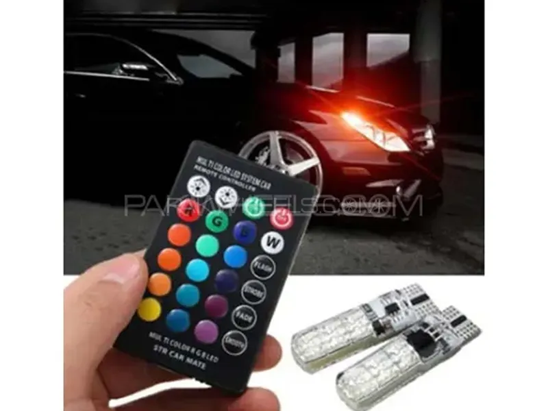 Multi Color RGB Parking Light Led with Remote Control Image-1