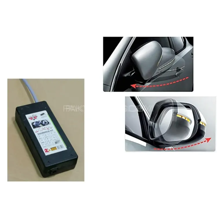 Universal Side Mirror Auto Folding Kit Work with Car Remote ON/OFF Image-1