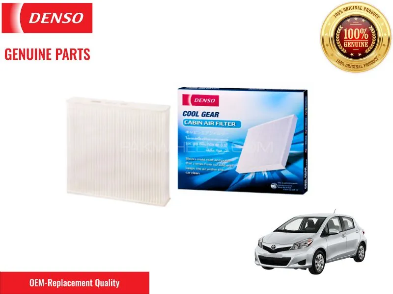 Toyota Vitz 2010-2015 Denso Cabin Filter - Genuine Cool Gear Ac Filter​ Image-1