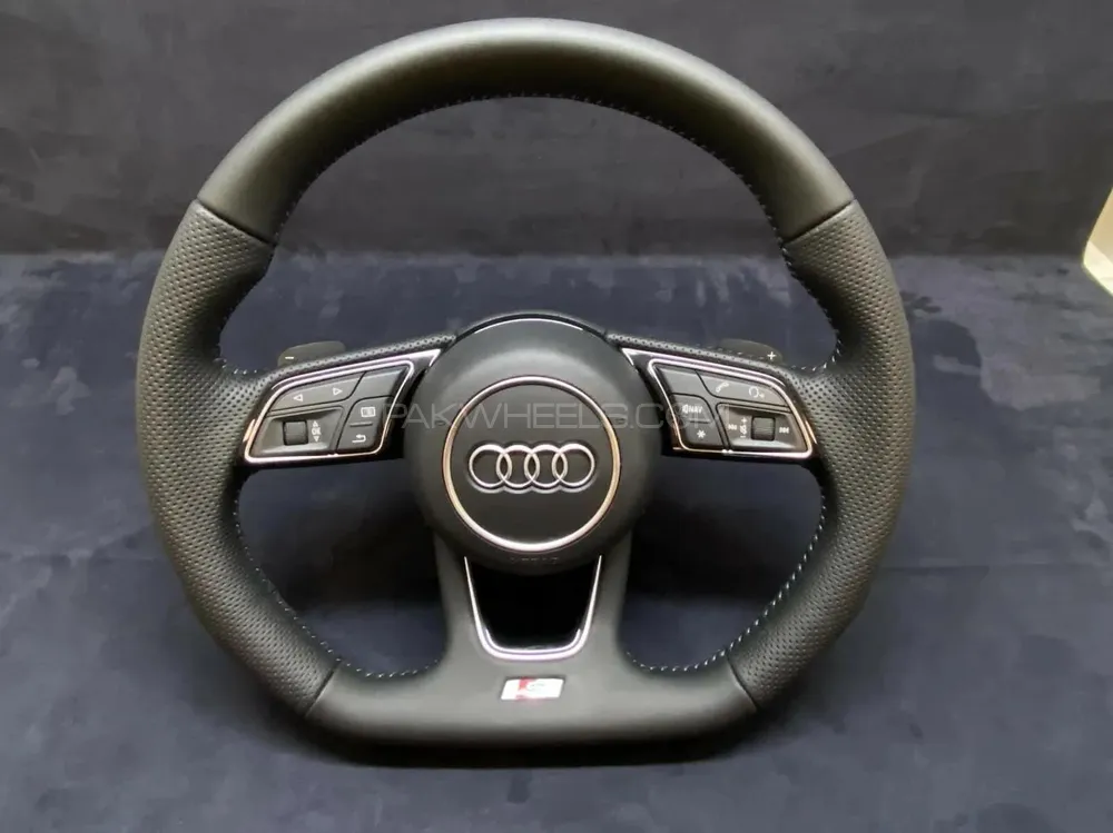 brand new Audi Rs/ s line flat bottom steering wheel with airbag Image-1