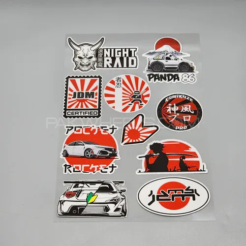 Premium Quality Custom Sticker Big Sheet For Car & Bike Embossed Style NIGHT RAID Image-1