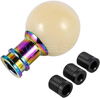 Universal Ball Shaped Fluorescent Style Shift Gear Knob Car Shifter Lever Most Manual Automotive Veh Image-1