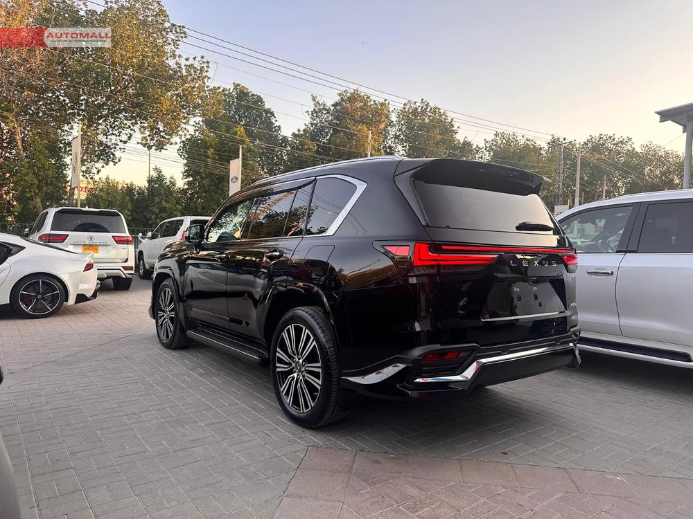 Lexus Lx 600 v6 twin turbo 
Model: 2023
Import: 2024 
Zero Meter
Unregistered 

Luxury variant:
*Finger print start button 
*Color heads up display
*Okudake (Wireless) charger 
*Cool box
*Back auto door 
*Rear view camera
*Under view camera 
*Rear entertainment 
*Mark levinson 3D sound system 
*Front & rear ventilated seats 
*Heating/Cooling seats
*Sunroof
*Radar
*7 seater

Calling And Visiting Hours

Monday to Saturday 

11:00 AM to 7:00 PM