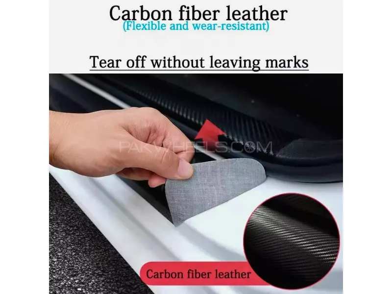 5D Carbon Door Sill Protection Stickers for Hyundai Imported Quality China - 4PCS 5D Carbon Door Sill Protection Stickers for Hyundai Imported Quality China - 4PCS Image-3