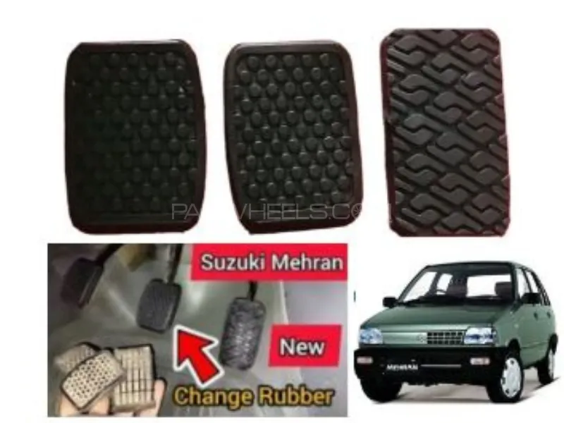 Suzuki Mehran Padel Rubber Set - 3 Pcs  Image-1