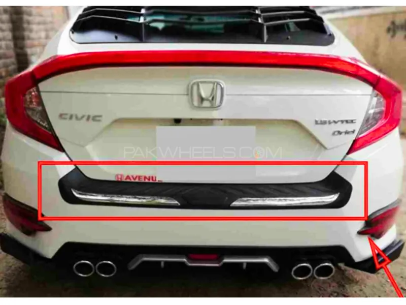 Honda Civic Back Bumper Scuff Plate Scretch Protection Tape Fiting - 1PC Image-1